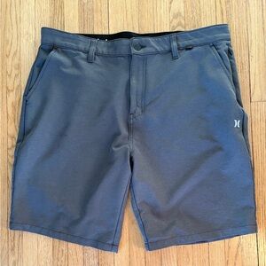 Men’s Hurley gray hybrid stretch shorts-36